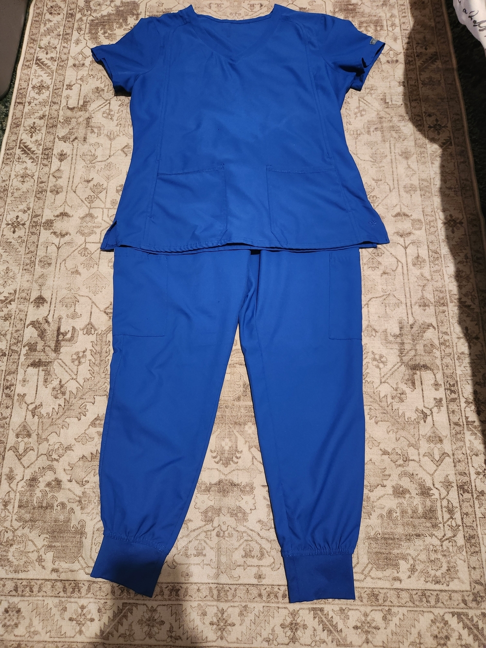 Med Couture Royal Blue Women's Jogger Scrub Set